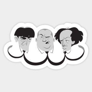 3 Stooges - Comedy Masters Sticker